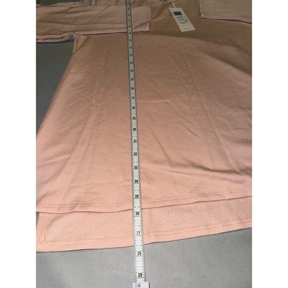 Eileen Fisher PM Crew Neck oversize Tunic Pink Cotton/Tencel Soft Lagenlook NWT - Picture 6 of 9